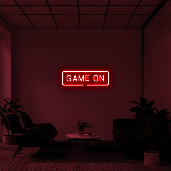 'Game On' LED Neon Sign