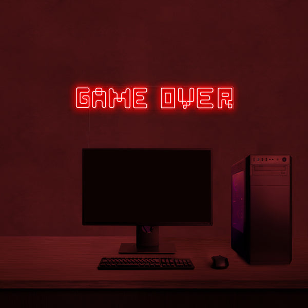 'Game over' Neon Sign